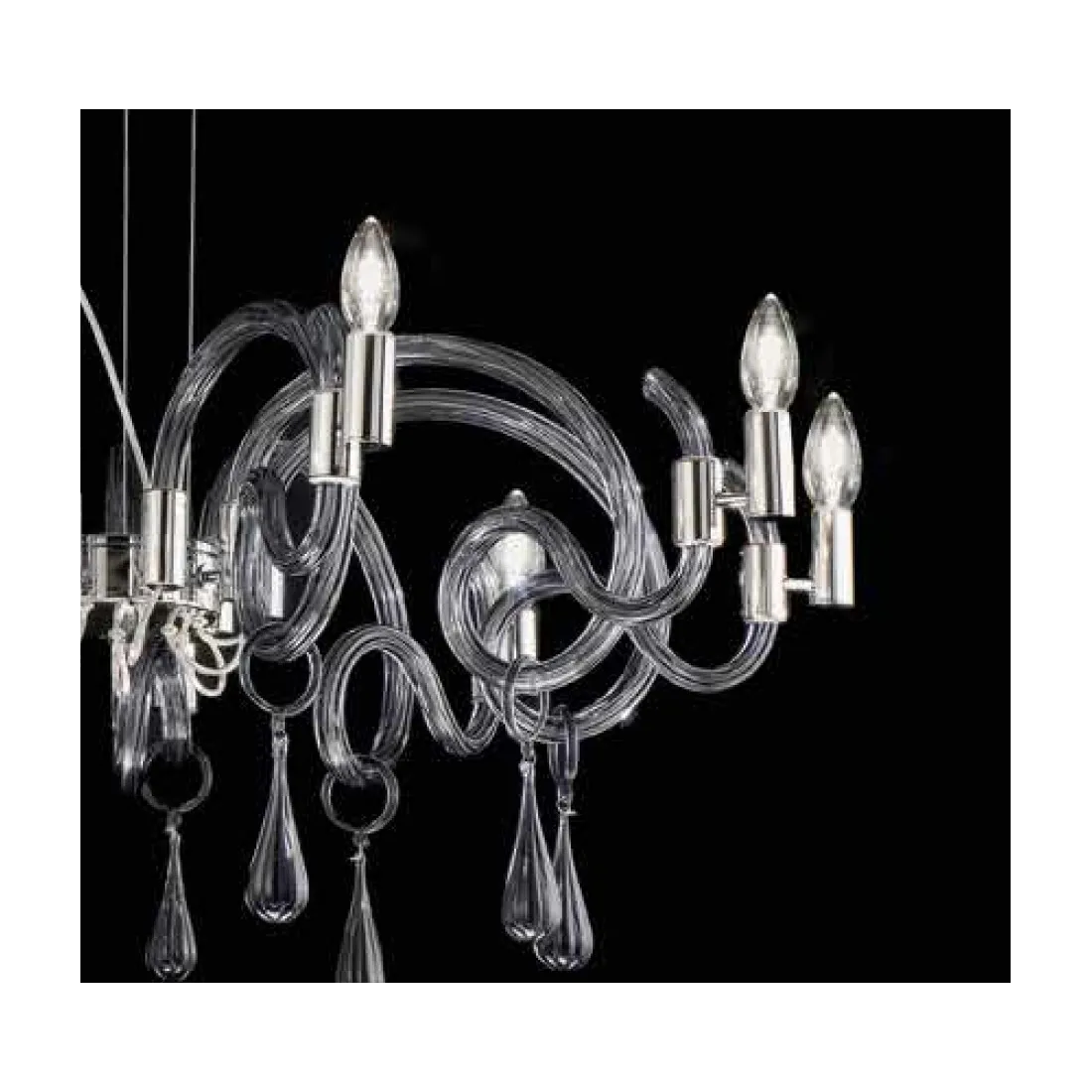 Lampadario SY-STREET 2001 6 E14 LED vetro murano moderno interno