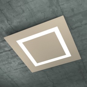 Plafoniera TP-CARPET 1137 60 2G11 80W LED 7800LM metallo metacrilato bianco sabbia grigio lampada soffitto moderna quadrata