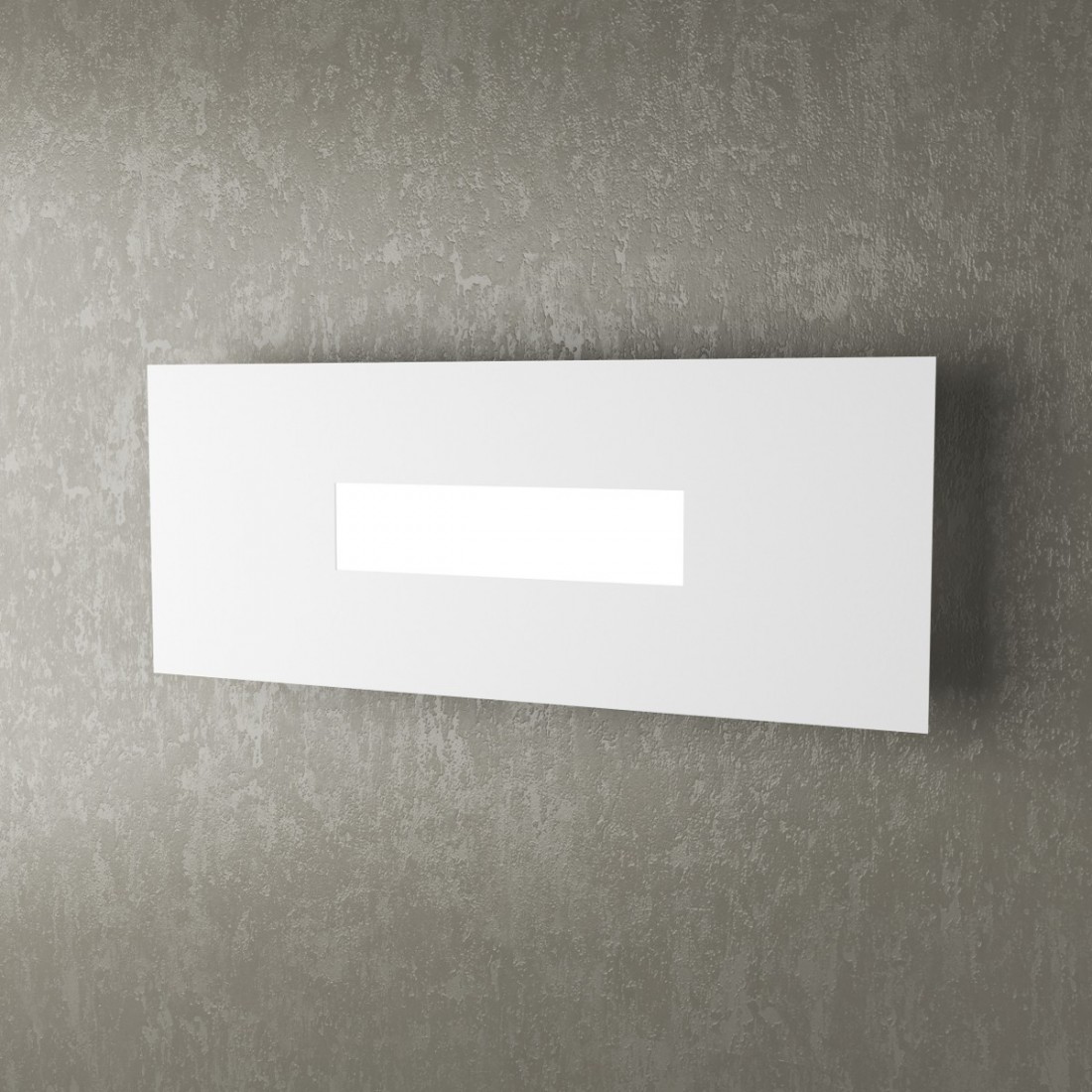 Applique TP-WALLY 1138 40cm 2G11 Led metallo plexiglass lampada parete rettangolare moderna interno