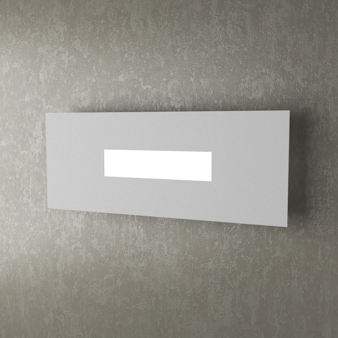 Applique TP-WALLY 1138 40cm 2G11 Led metallo plexiglass lampada parete rettangolare moderna interno