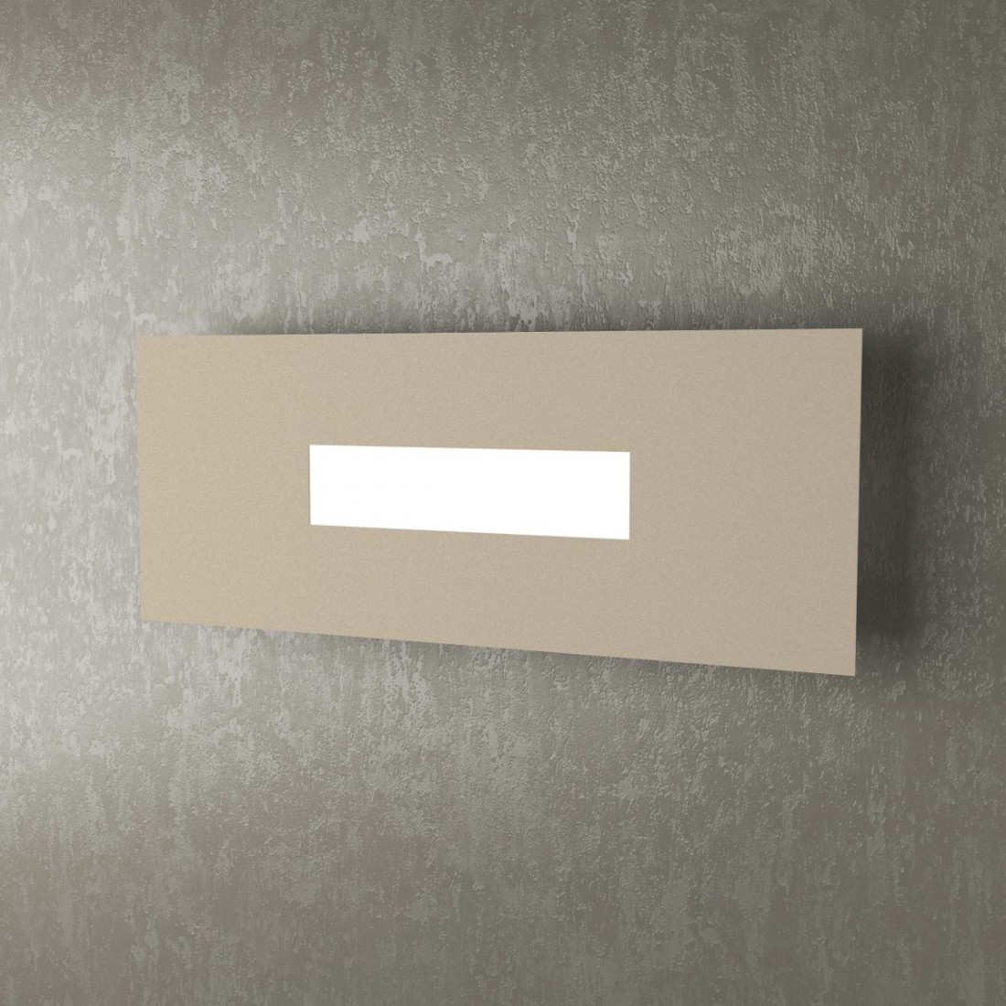 Applique TP-WALLY 1138 40cm 2G11 Led metallo plexiglass lampada parete rettangolare moderna interno