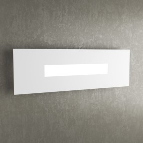Applique TP-WALLY 1138 50cm 2G11 Led metallo plexiglass lampada parete rettangolare moderna interno