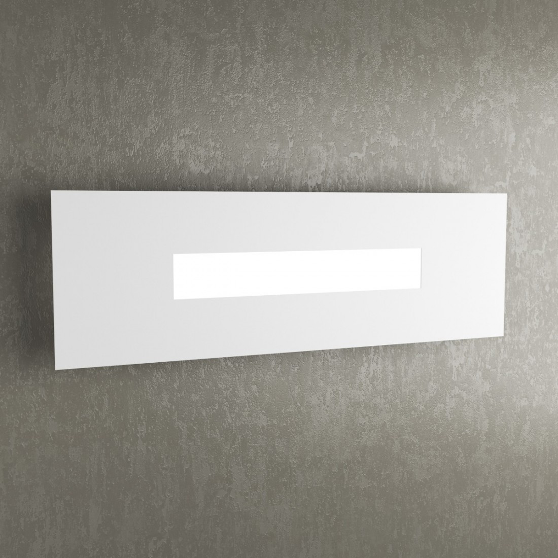 Applique TP-WALLY 1138 50cm 2G11 Led metallo plexiglass lampada parete rettangolare moderna interno
