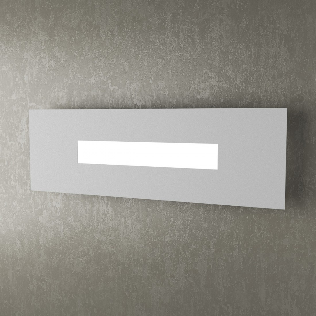 Applique TP-WALLY 1138 50cm 2G11 Led metallo plexiglass lampada parete rettangolare moderna interno