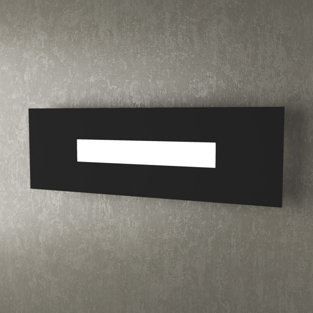 Applique TP-WALLY 1138 50cm 2G11 Led metallo plexiglass lampada parete rettangolare moderna interno