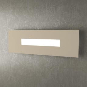 Applique TP-WALLY 1138 50cm 2G11 Led metallo plexiglass lampada parete rettangolare moderna interno