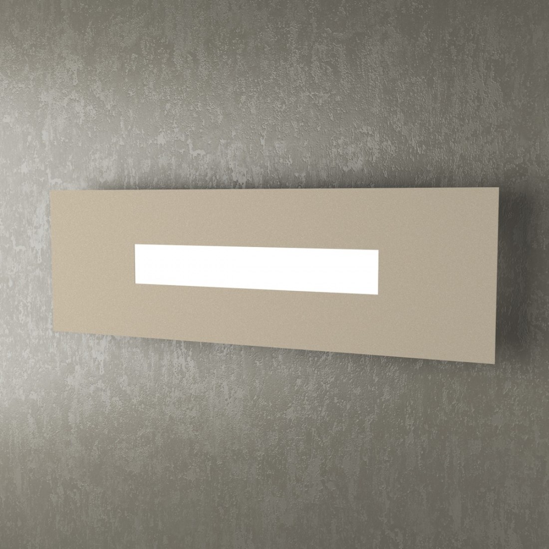 Applique TP-WALLY 1138 50cm 2G11 Led metallo plexiglass lampada parete rettangolare moderna interno