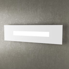 Applique TP-WALLY 1138 60cm 2G11 Led metallo plexiglass lampada parete rettangolare moderna interno