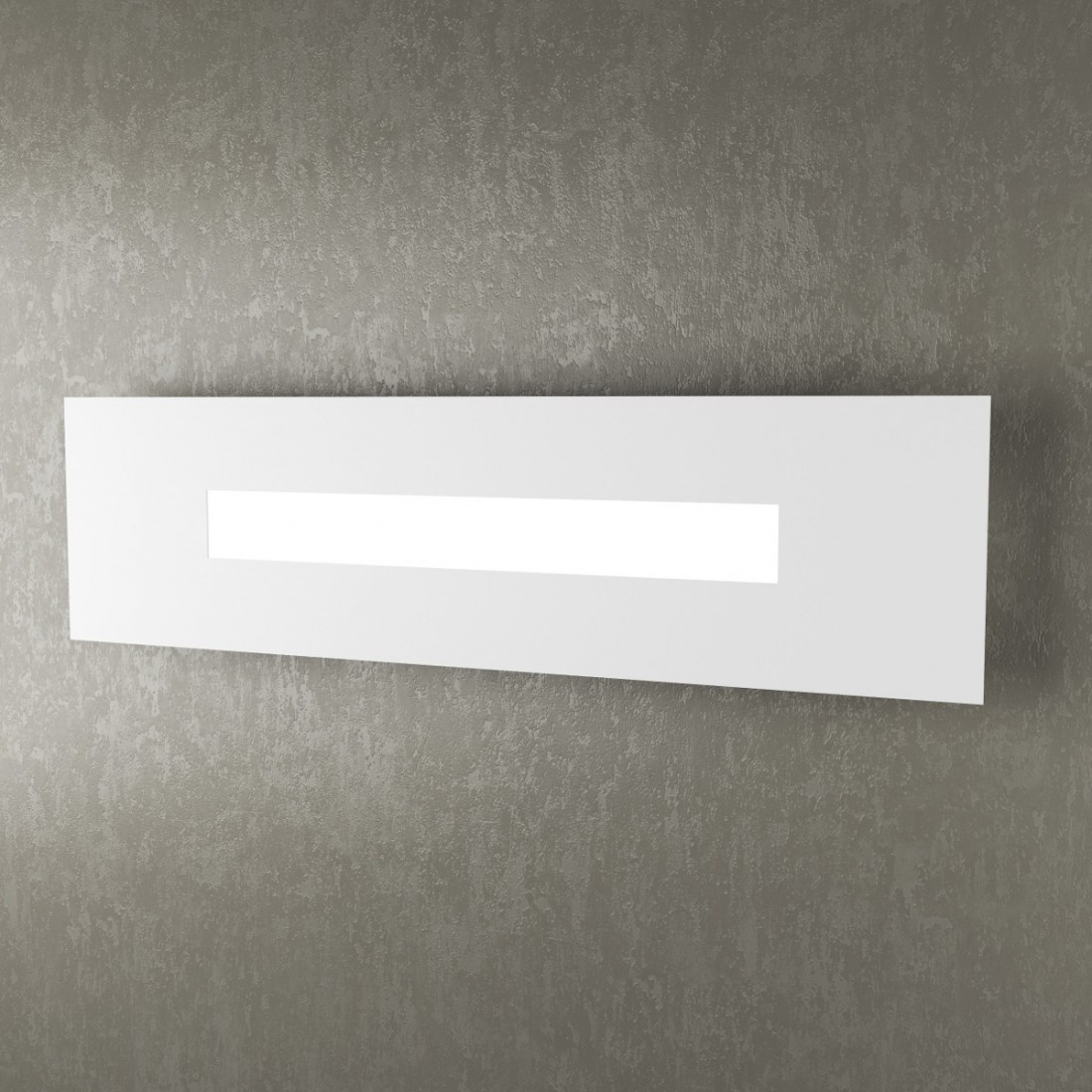 Applique TP-WALLY 1138 60cm 2G11 Led metallo plexiglass lampada parete rettangolare moderna interno