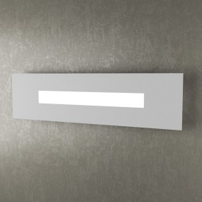 Applique TP-WALLY 1138 60cm 2G11 Led metallo plexiglass lampada parete rettangolare moderna interno