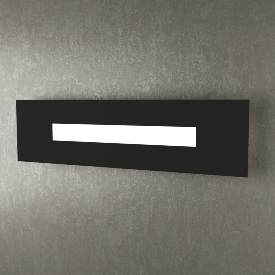 Applique TP-WALLY 1138 60cm 2G11 Led metallo plexiglass lampada parete rettangolare moderna interno
