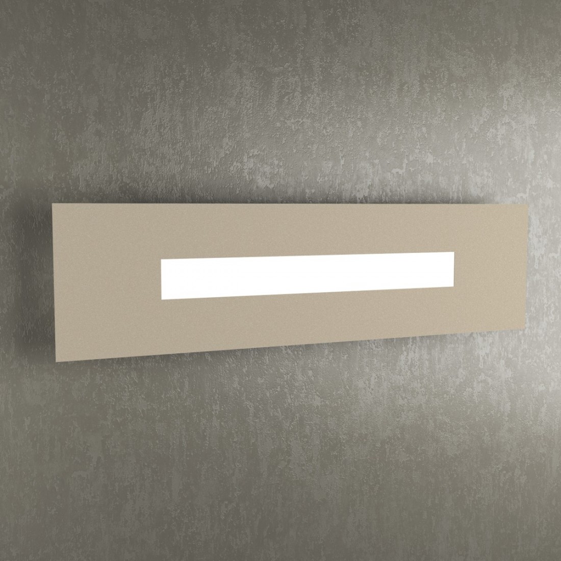 Applique TP-WALLY 1138 60cm 2G11 Led metallo plexiglass lampada parete rettangolare moderna interno