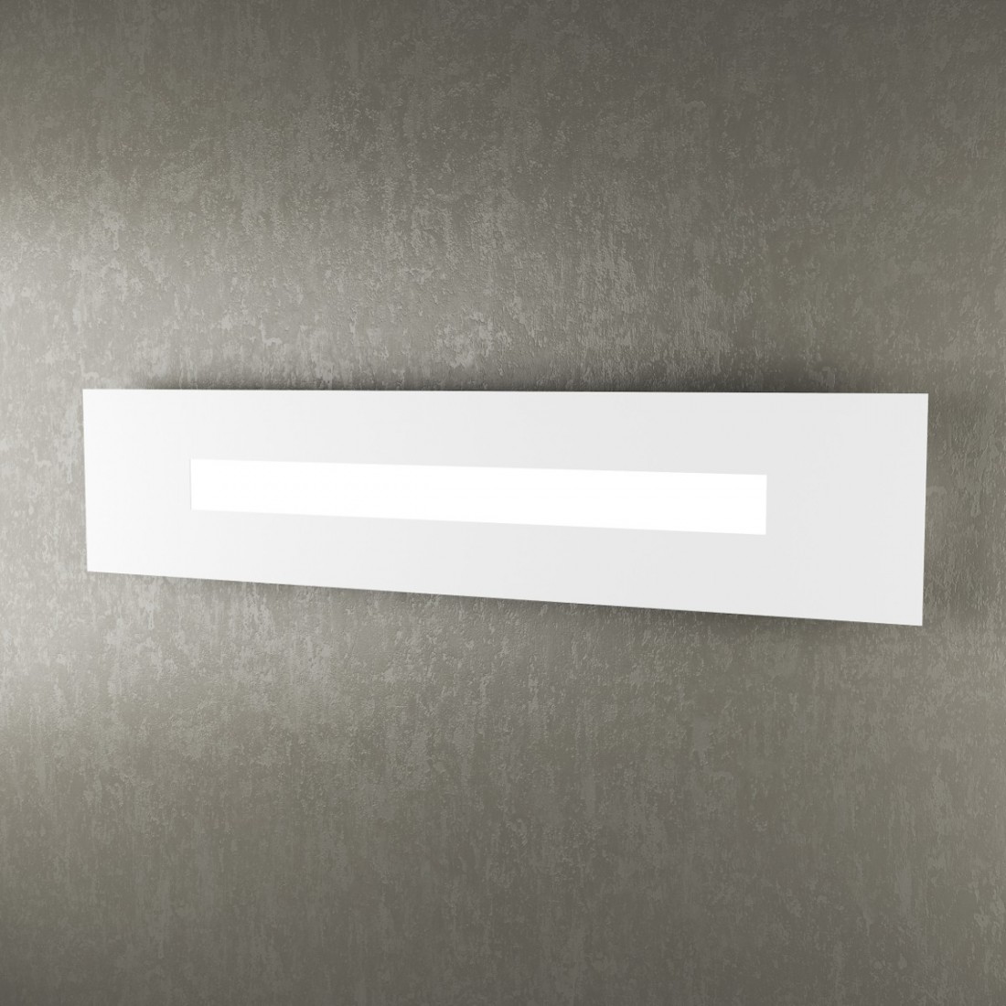 Applique TP-WALLY 1138 70cm 2G11 Led metallo plexiglass lampada parete rettangolare moderna interno