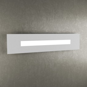 Applique TP-WALLY 1138 70cm 2G11 Led metallo plexiglass lampada parete rettangolare moderna interno