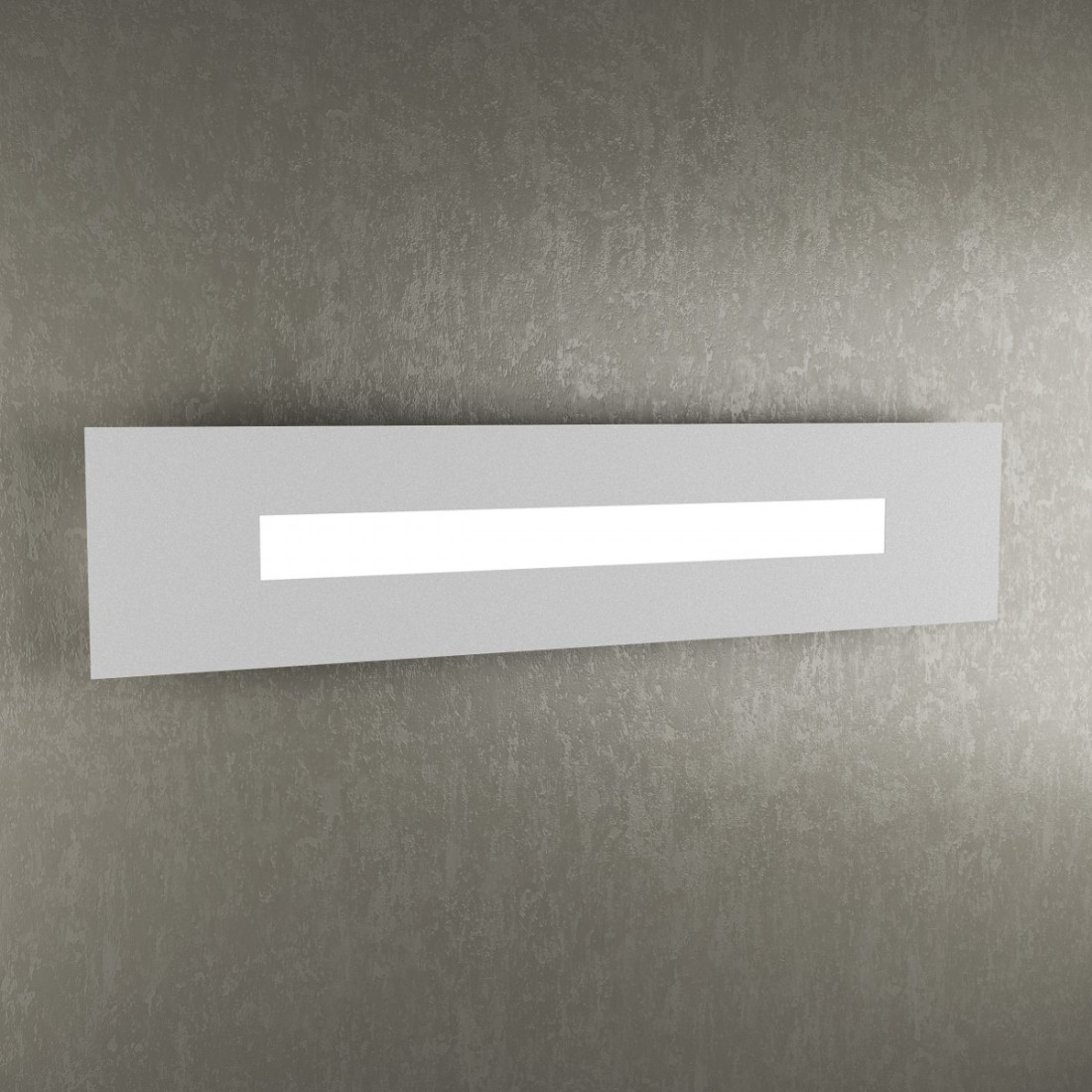 Applique TP-WALLY 1138 70cm 2G11 Led metallo plexiglass lampada parete rettangolare moderna interno