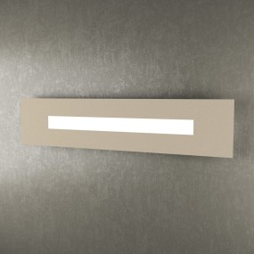 Applique TP-WALLY 1138 70cm 2G11 Led metallo plexiglass lampada parete rettangolare moderna interno