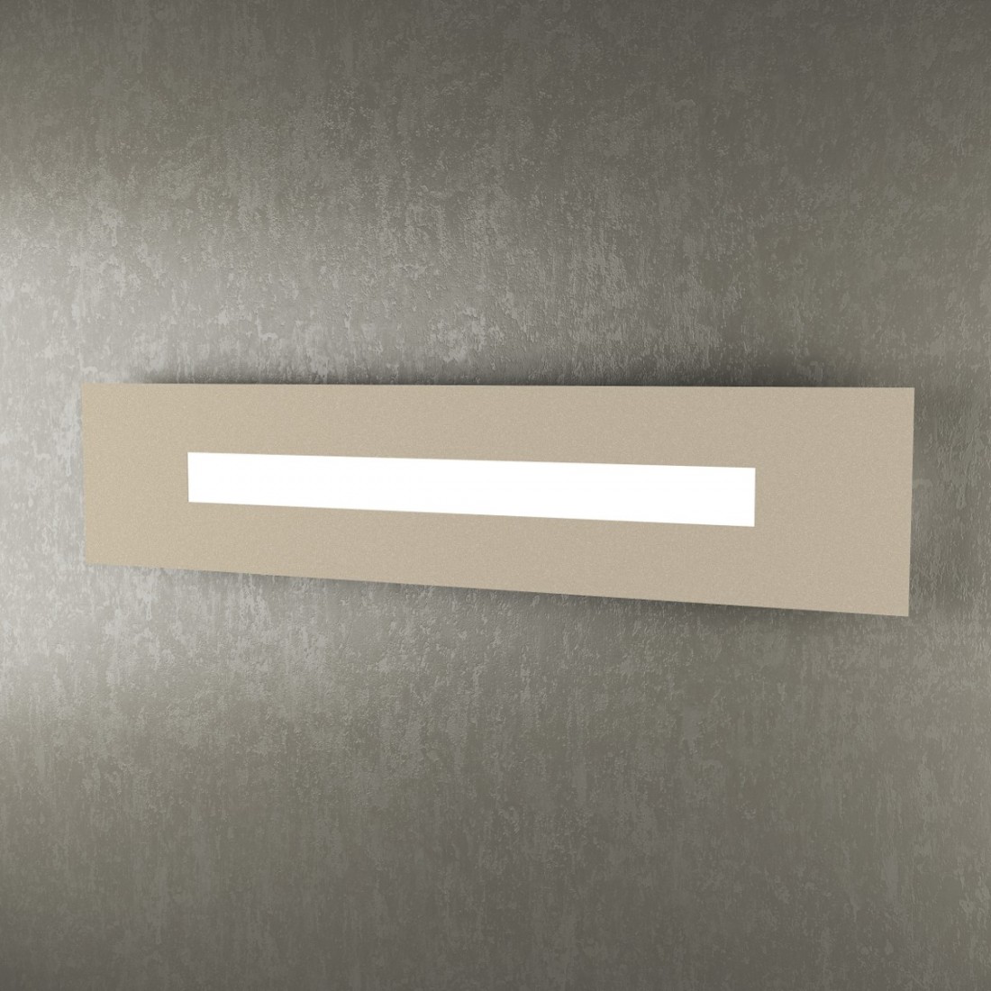 Applique TP-WALLY 1138 70cm 2G11 Led metallo plexiglass lampada parete rettangolare moderna interno