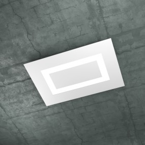 Plafoniera TP-CARPET 1137 RP 2G11 60W LED 5900LM rettangolare metallo metacrilato bianco sabbia grigio lampada soffitto moderna