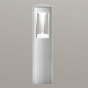 Lampioncino alluminio Gea Led JANET GES480 50H LED lampada terra grigio metallizzato moderna esterno Gx53 IP54