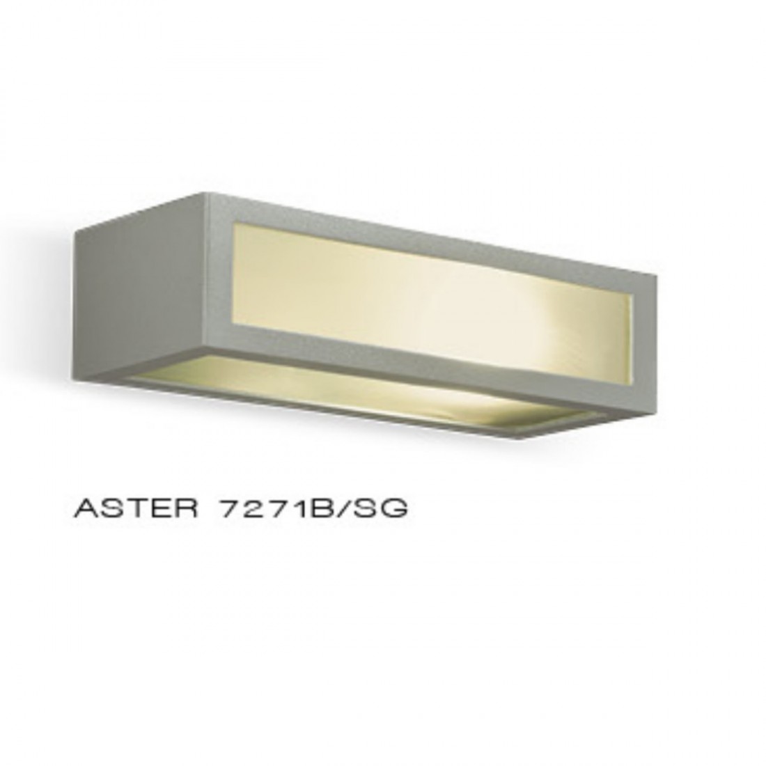 Applique murale PG-ASTER 7271 B E27 LED applique gris aluminium blanc antacite extérieur IP54