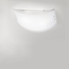 GE-LECCE PM E27 LED 45x34 plafonnier plafonnier en verre satiné blanc mur rectangulaire intérieur moderne