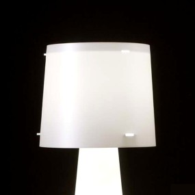 Lampadaire EM-DIVA CL 435 E27 LED H140 CM blanc polypropylène perle lampadaire intérieur moderne