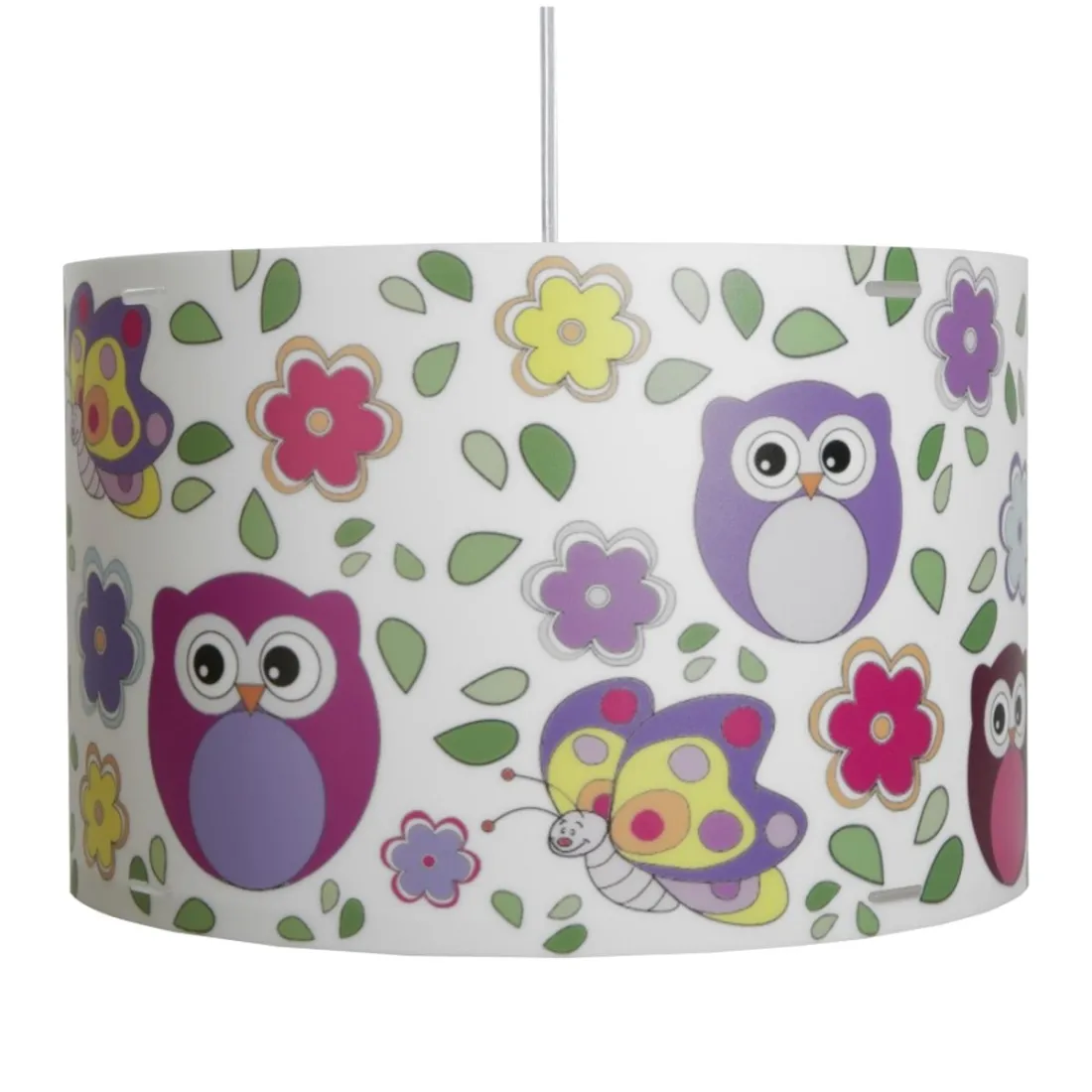 Sospensione EM-CYLINDER CL1526 GIUNGLA 45CM E27 LED metacrilato sandylex cilindro lampadario animali camerette bambini