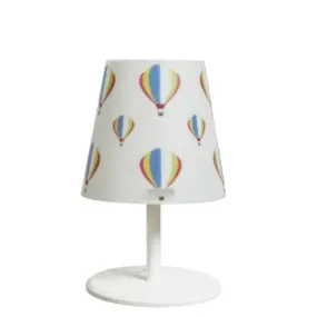 Abat-jour EM-KONE CL1524 MONGOLFIERE H25 E14 LED metacrilato sandylex cilindro lampada comodino camerette bambini