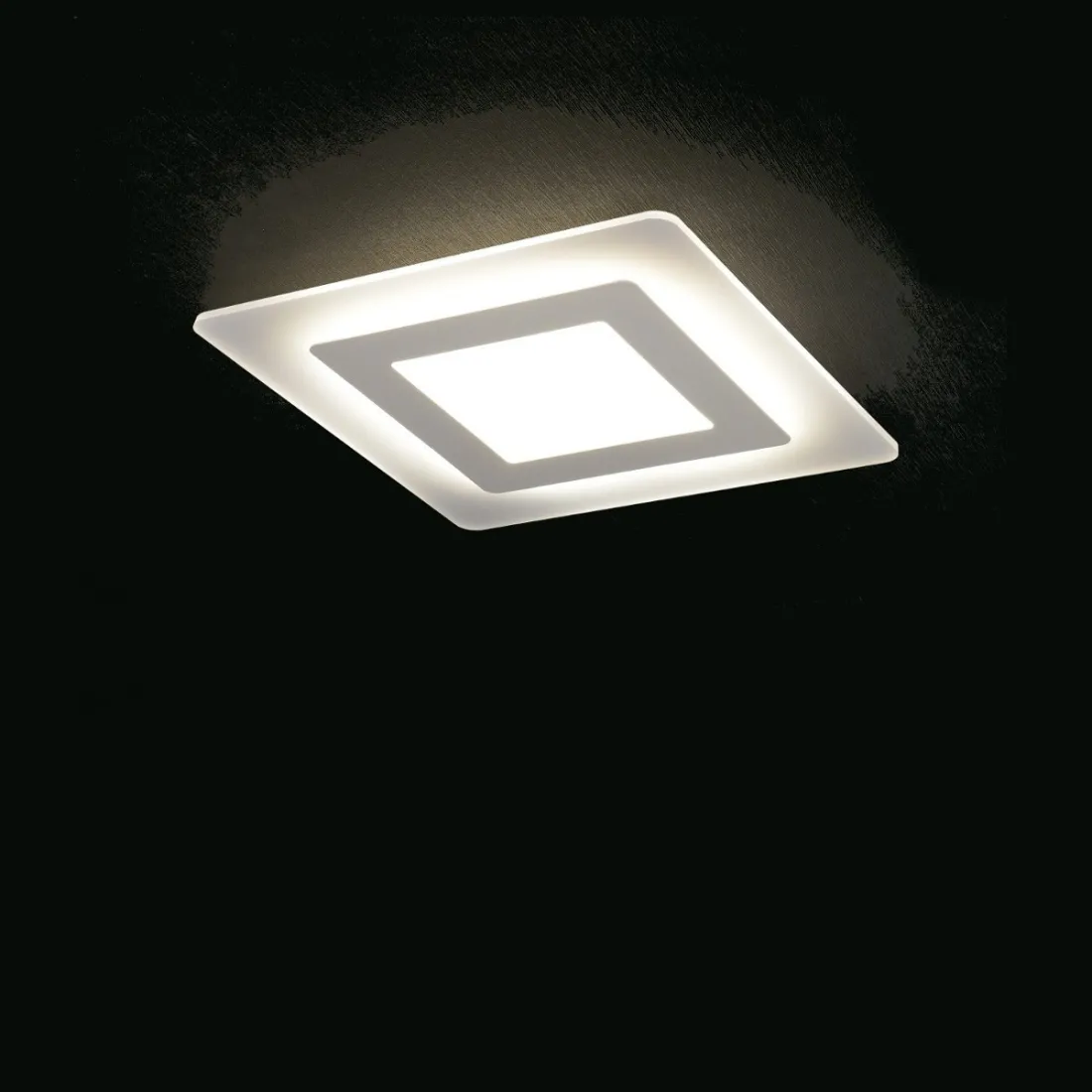 PG-OBLIO CL4500 plafonnier LED 30W 35x35 2700LM module métallique diffuseur acrylique plafonnier carré intérieur