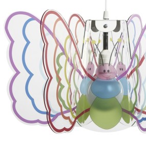 Suspension EM-BUTTERFLY CL1528 E27 LED lustre en méthacrylate multicolore papillon moderne chambres d'enfants