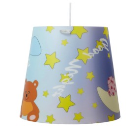 Suspension EM-KONE CL1523 BEAR 42CM E27 Lustre LED conique en méthacrylate sandylex pour chambre d'enfant