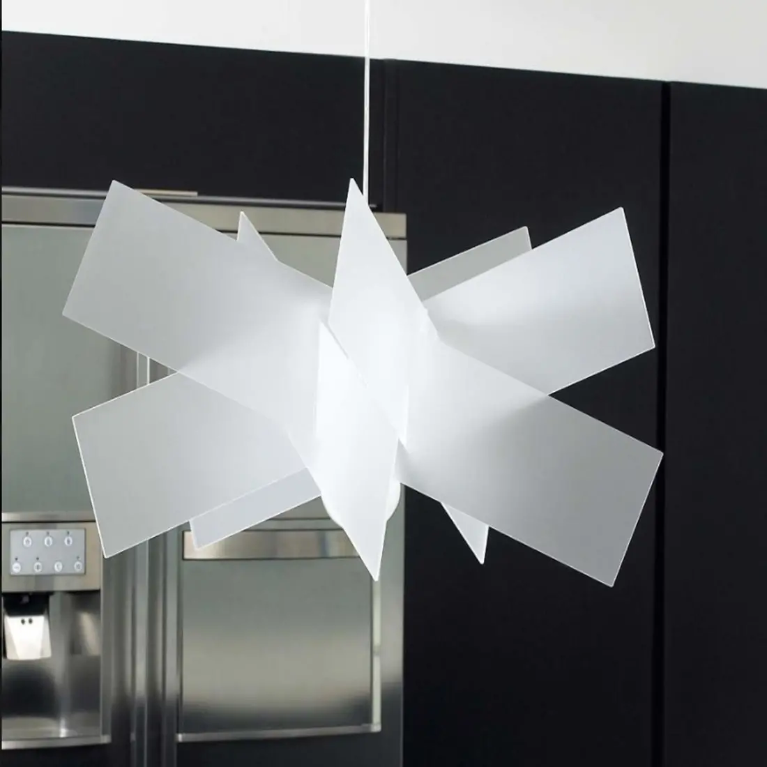 Sospensione EM-KARTIKA E27 53cm metacrilato lampadario moderno  interno IP20