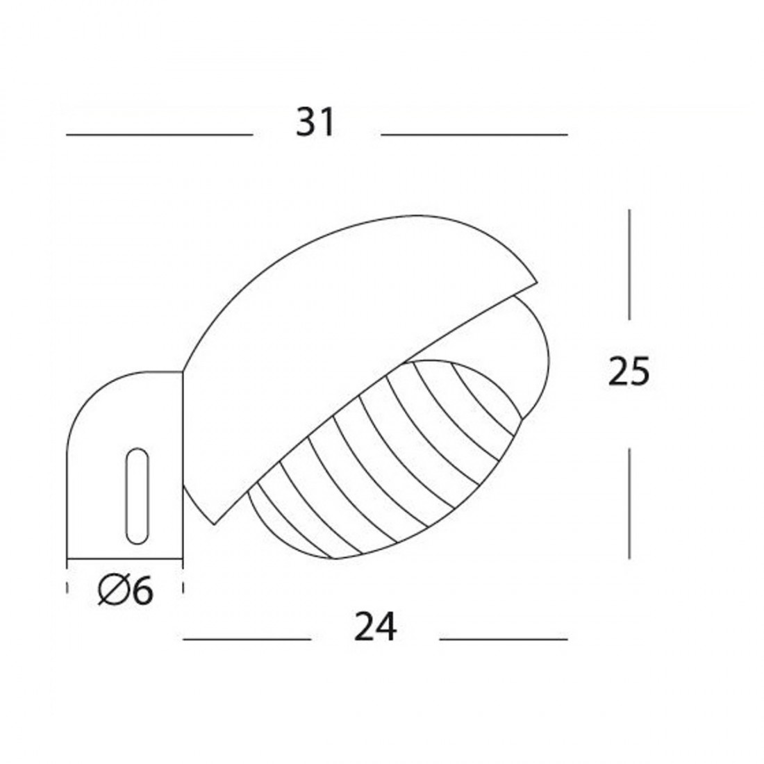 Tête de mât SO-RESIDENCE ROUND 273 E27 thermoplastique LED lampadaire d'extérieur moderne IP44