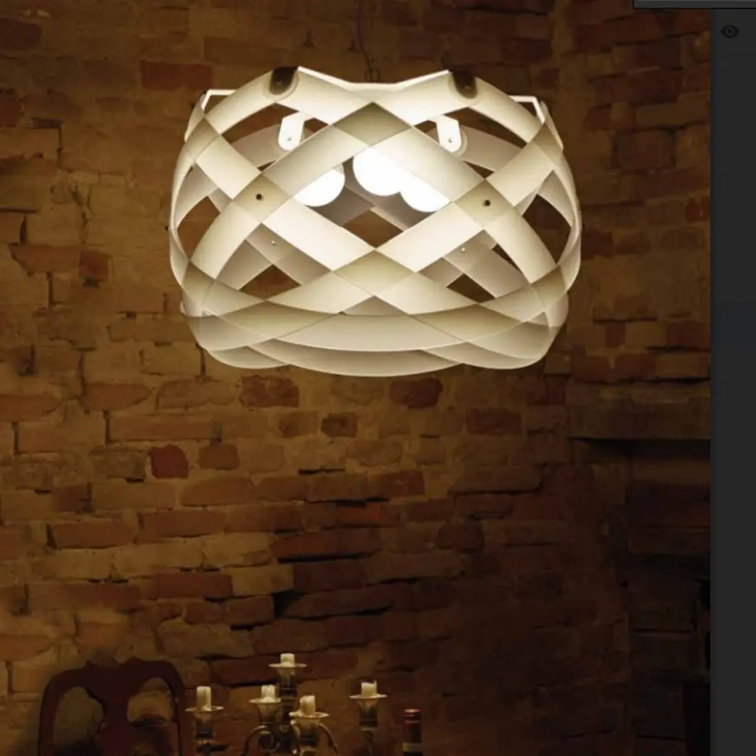 Suspension EM-NUCLEA E27 67cm lustre moderne en méthacrylate multicolore pour intérieur de chambres IP20