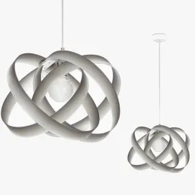 Sospensione EM-NUVOLA E27 56CM metacrilato colorato ultramoderno lampadario cerchi interno