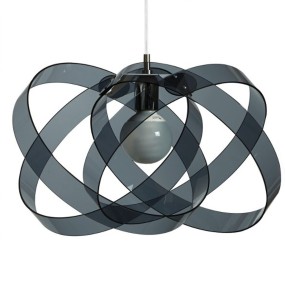 Suspension EM-NUVOLA E27 56CM lustre ultramoderne en méthacrylate coloré, cercles internes