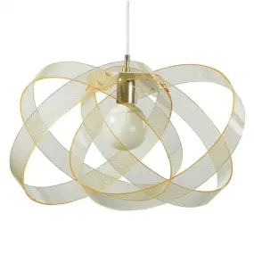 Suspension EM-NUVOLA E27 56CM lustre ultramoderne en méthacrylate coloré, cercles internes