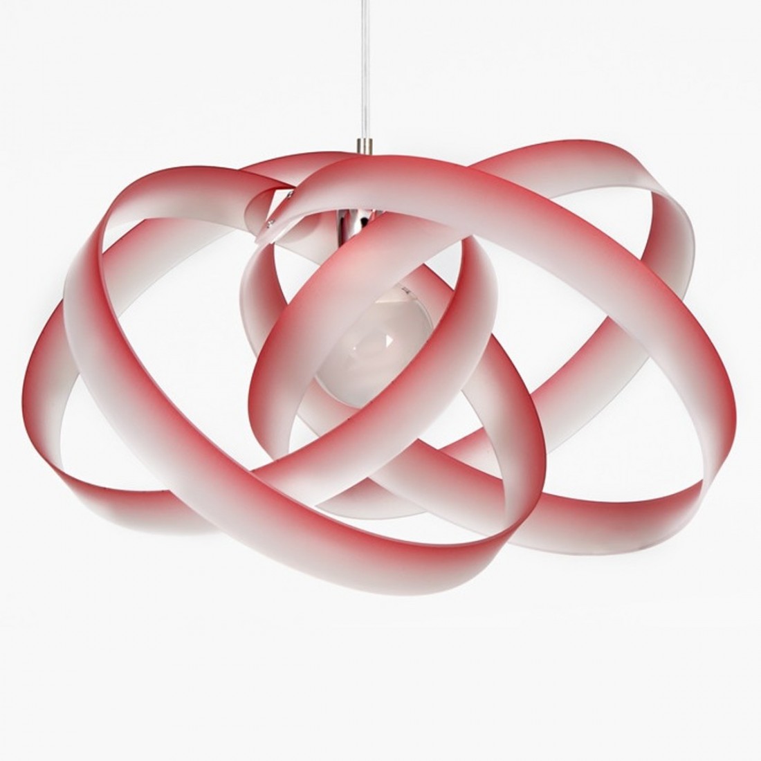 Suspension EM-NUVOLA E27 56CM lustre ultramoderne en méthacrylate coloré, cercles internes