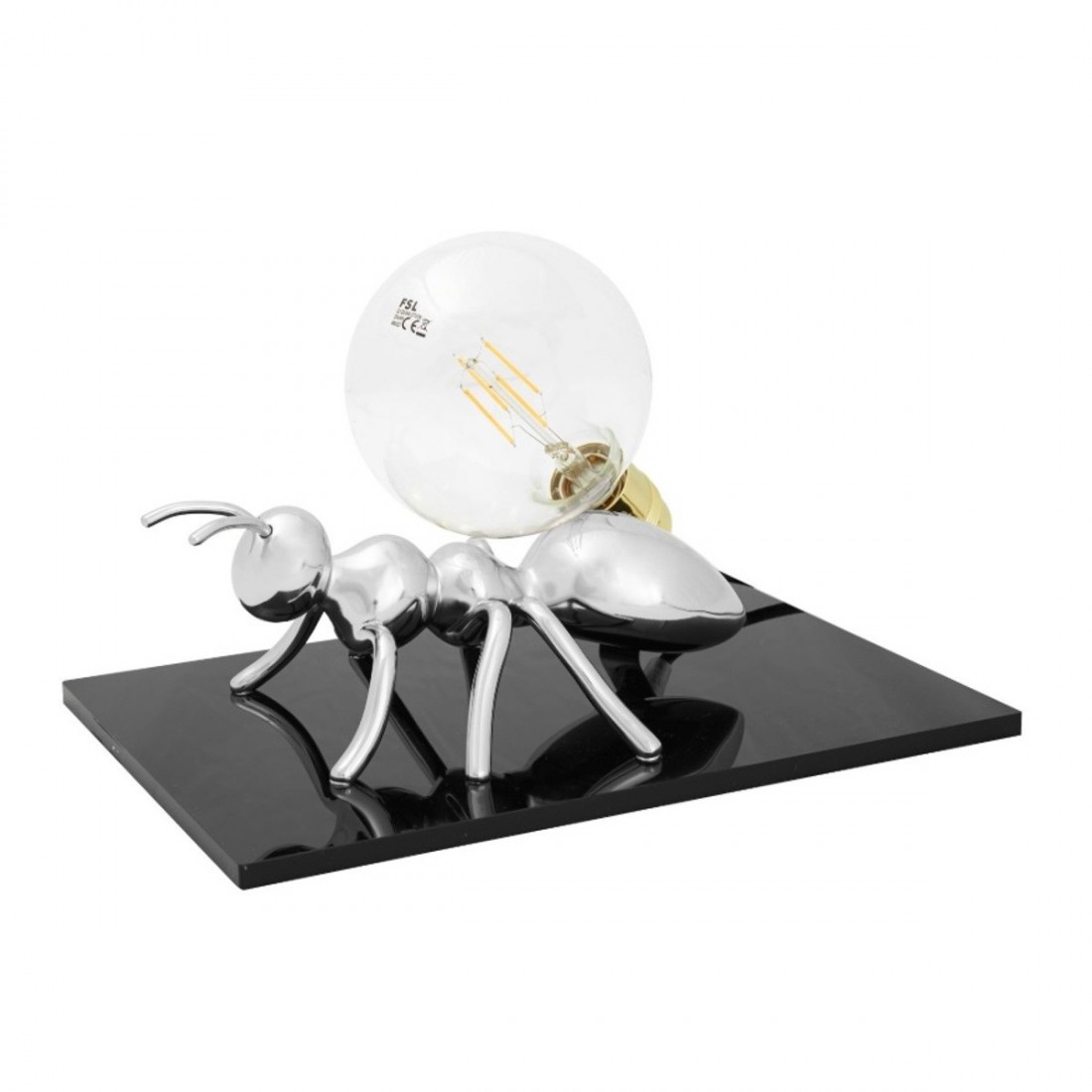 Abat-jour EM-ANTLANTE CL1546 E27 LED resina argento oro rame bronzo lampada tavolo scrivania moderna classica interno