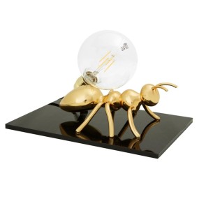 Abat-jour EM-ANTLANTE CL1546 E27 LED resina argento oro rame bronzo lampada tavolo scrivania moderna classica interno