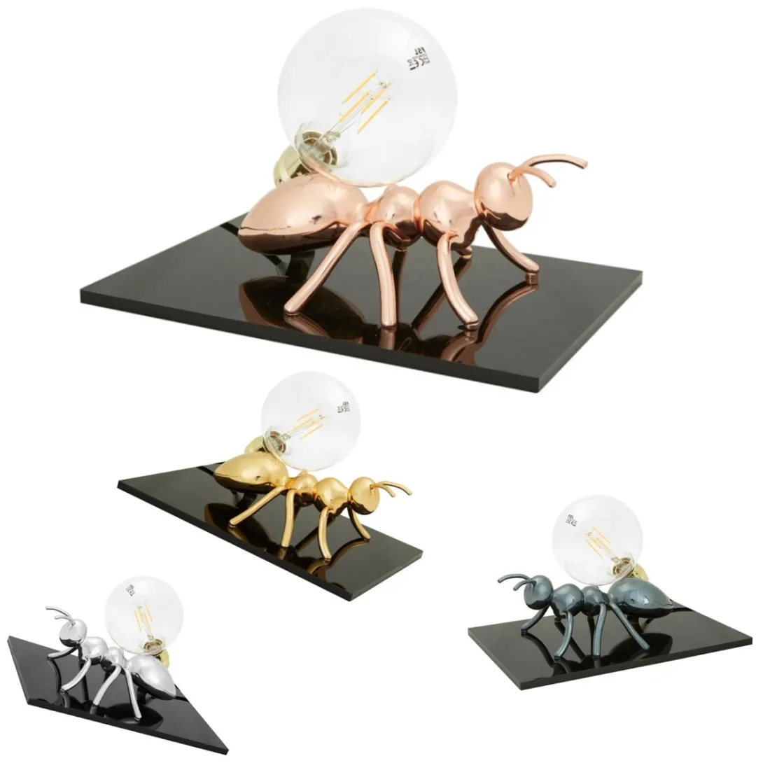 EM-ANTLANTE CL1546 E27 Abat-jour LED résine argent or cuivre bronze lampe de table bureau moderne intérieur classique