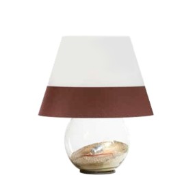 EM-BONBONNE CL1551 IP44 E27 LED 69H abat-jour abat-jour brun naturel en verre sandylex abat-jour lampe de table sol moderne cône