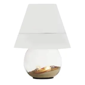 Abat-jour EM-BONBONNE CL1549 IP44 E27 LED 82H vetro sandylex naturale bianco paralume lampada tavolo terra moderna cono esterno