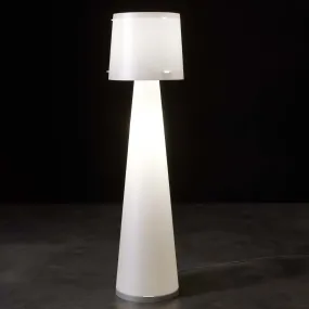Piantana EM-DIVA CL 435 E27 LED H140 CM polypropylene bianco perla lampada terra moderna interno