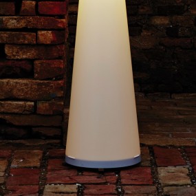 Piantana EM-DIVA CL 435 E27 LED H140 CM polypropylene bianco perla lampada terra moderna interno