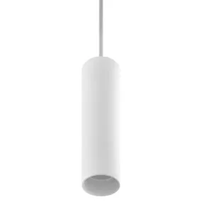 Sospensione BF-5503A GU10 LED gesso bianco verniciabile lampadario cilindro interno IP20