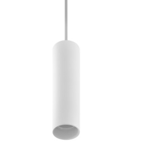Sospensione BF-5503A GU10 LED gesso bianco verniciabile lampadario cilindro interno IP20