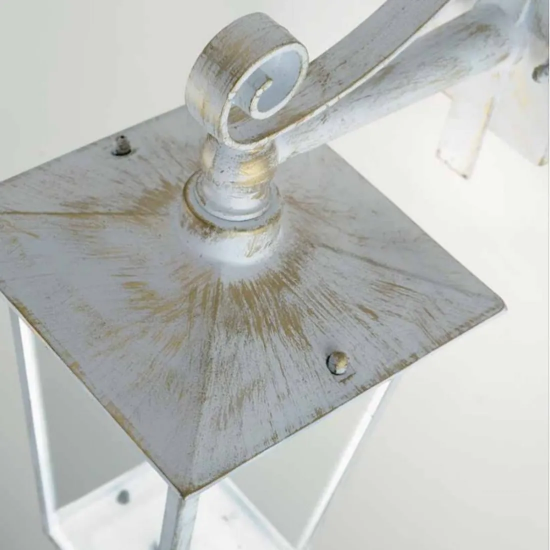 LV-NOTORIUS E27 LED applique murale basse lumière classique lanterne aluminium applique murale blanc or extérieur IP43