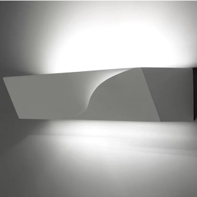 Wandleuchte SF-PELLENE T201 G9 LED 35.5CM weißer Gips überstreichbare Wandleuchte Bimission indirektes Licht Innen