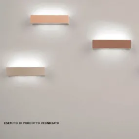 SF-HERMIONE T208 G9 LED 22CM applique murale plâtre blanc applique murale à peindre biémission éclairage indirect intérieur